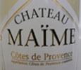 Ch�teau Ma�me AOC  2007, witte wijn